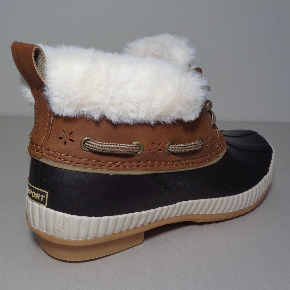 JSport by Jambu Size 6 M MARY Brown Duck Ankle Boots New Women's Shoes - Picture 13 of 16